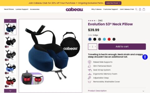 Free Shipping On Cabeau Purchases Above $65